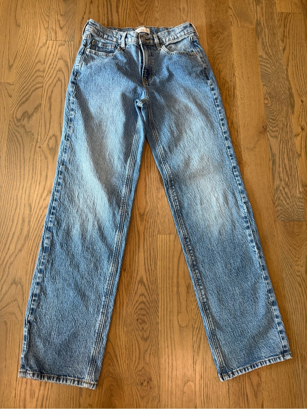 PacSun Women’s Straight Leg Jeans - Light Blue Wash